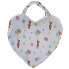 Bear Giant Heart Shaped Tote by nateshop