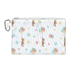 Bear Canvas Cosmetic Bag (large) by nateshop