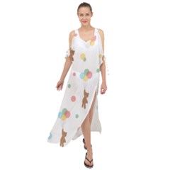 Bear Maxi Chiffon Cover Up Dress by nateshop