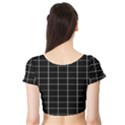 Box Black Short Sleeve Crop Top View2