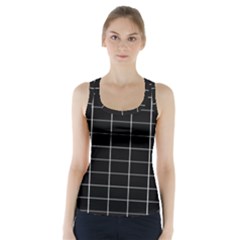 Box Black Racer Back Sports Top by nateshop