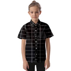 Box Black Kids  Short Sleeve Shirt by nateshop