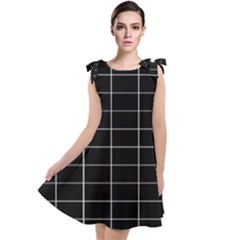 Box Black Tie Up Tunic Dress by nateshop