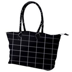 Box Black Canvas Shoulder Bag