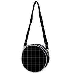 Box Black Crossbody Circle Bag by nateshop