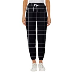 Box Black Cropped Drawstring Pants by nateshop