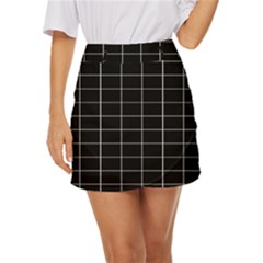 Box Black Mini Front Wrap Skirt by nateshop