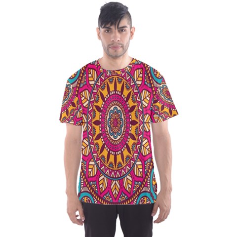 Buddhist Mandala Men s Sport Mesh Tee by nateshop