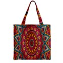 Buddhist Mandala Zipper Grocery Tote Bag View2