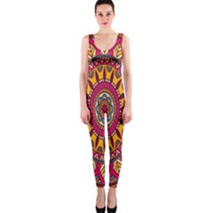 Buddhist Mandala One Piece Catsuit by nateshop