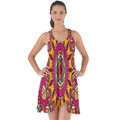 Buddhist Mandala Show Some Back Chiffon Dress by nateshop