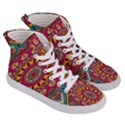 Buddhist Mandala Women s Hi-Top Skate Sneakers View3