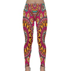 Buddhist Mandala Lightweight Velour Classic Yoga Leggings by nateshop