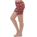 Buddhist Mandala Lightweight Velour Yoga Shorts View2