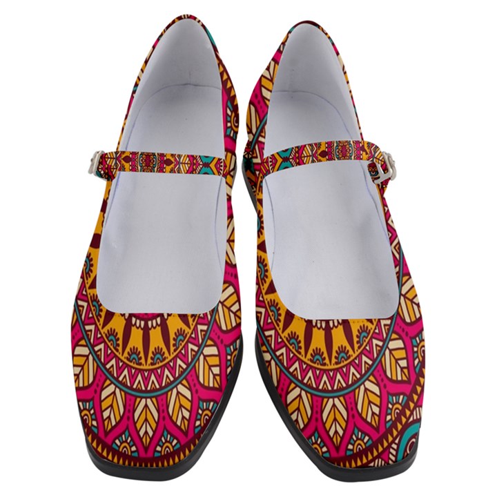 Buddhist Mandala Women s Mary Jane Shoes