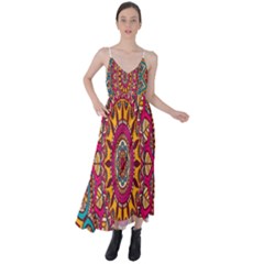 Buddhist Mandala Tie Back Maxi Dress by nateshop