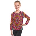 Buddhist Mandala Kids  Long Mesh Tee View1