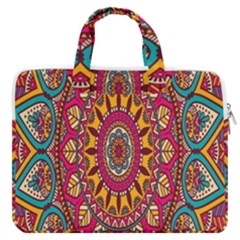 Buddhist Mandala Macbook Pro 16  Double Pocket Laptop Bag  by nateshop