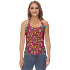 Buddhist Mandala Basic Halter Top by nateshop