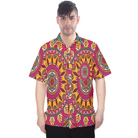 Buddhist Mandala Men s Hawaii Shirt by nateshop