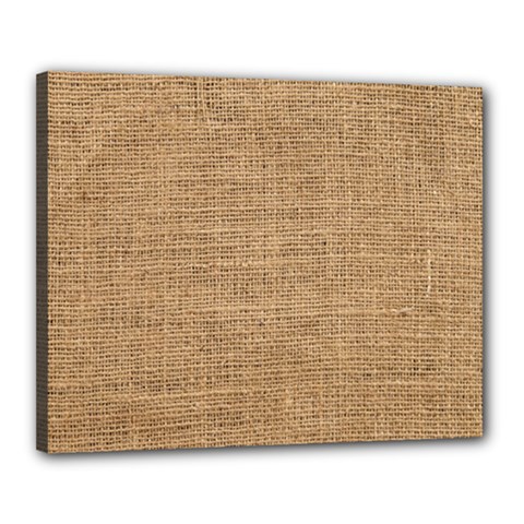 Burlap Texture Canvas 20  X 16  (stretched) by nateshop