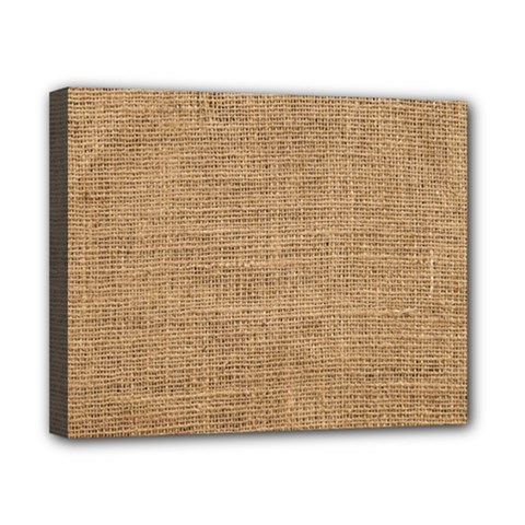 Burlap Texture Canvas 10  X 8  (stretched) by nateshop