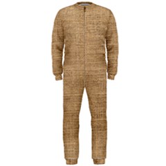 Burlap Texture Onepiece Jumpsuit (men) by nateshop