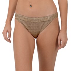 Burlap Texture Band Bikini Bottom by nateshop