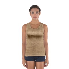 Burlap Texture Sport Tank Top  by nateshop