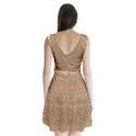 Burlap Texture Split Back Mini Dress  View2