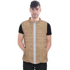 Burlap Texture Men s Puffer Vest by nateshop