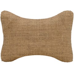 Burlap Texture Seat Head Rest Cushion by nateshop