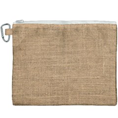 Burlap Texture Canvas Cosmetic Bag (xxxl) by nateshop