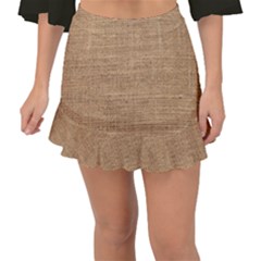 Burlap Texture Fishtail Mini Chiffon Skirt by nateshop