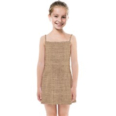 Burlap Texture Kids  Summer Sun Dress by nateshop