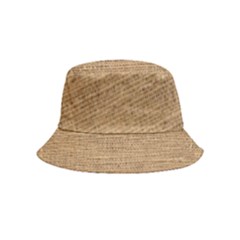 Burlap Texture Bucket Hat (kids) by nateshop