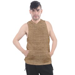 Burlap Texture Men s Sleeveless Hoodie by nateshop