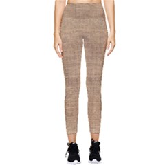 Burlap Texture Pocket Leggings  by nateshop