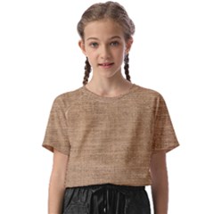 Burlap Texture Kids  Basic Tee by nateshop