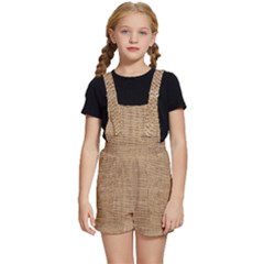 Burlap Texture Kids  Short Overalls by nateshop