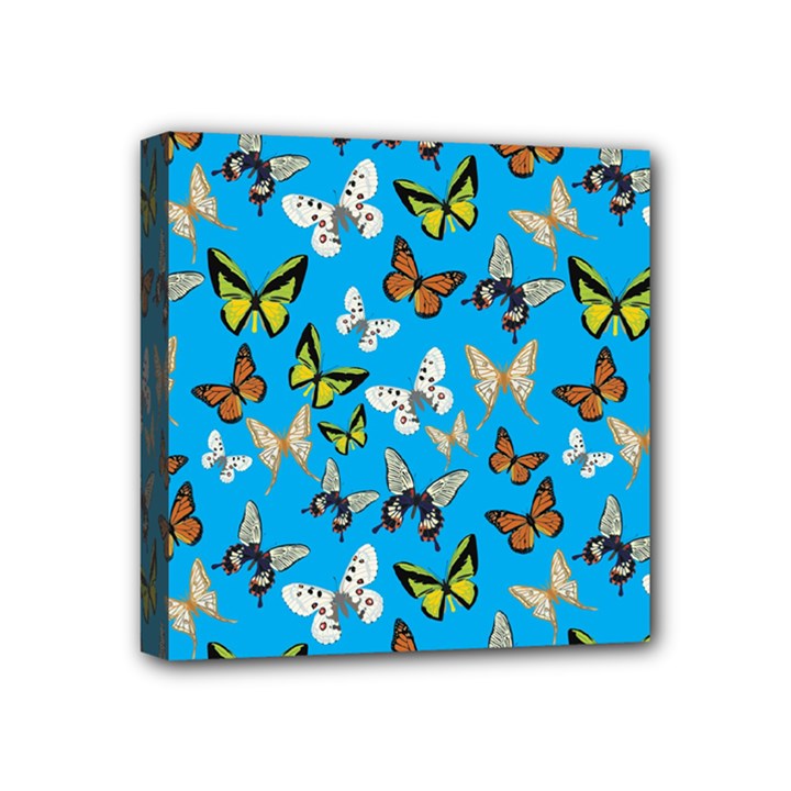 Butterflies Mini Canvas 4  x 4  (Stretched)