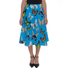 Butterflies Perfect Length Midi Skirt by nateshop