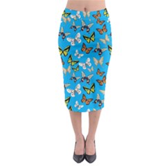 Butterflies Midi Pencil Skirt by nateshop