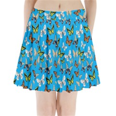 Butterflies Pleated Mini Skirt by nateshop