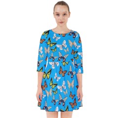 Butterflies Smock Dress by nateshop