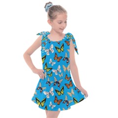 Butterflies Kids  Tie Up Tunic Dress by nateshop