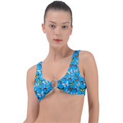 Butterflies Ring Detail Bikini Top by nateshop