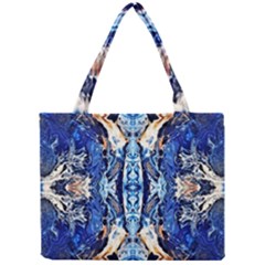 Cobalt On Gold Symmetry Mini Tote Bag