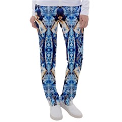 Cobalt On Gold Symmetry Women s Casual Pants