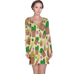 Cactus Long Sleeve Nightdress by nateshop